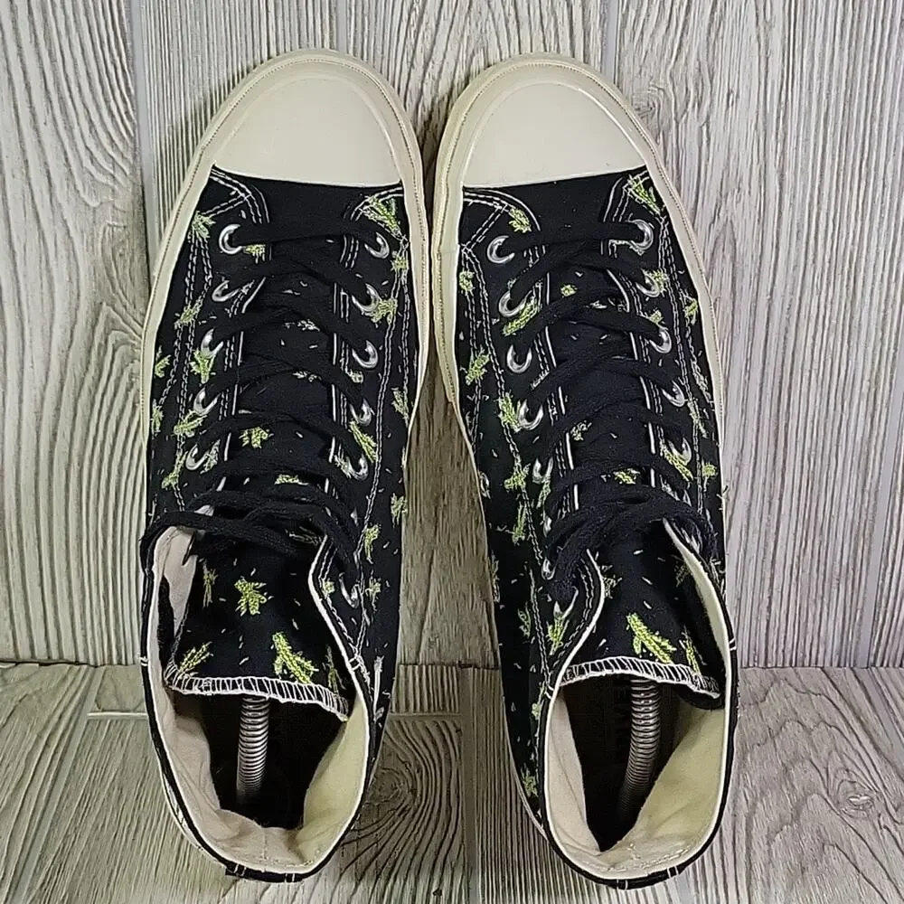 Converse Chuck 70 Prep Embroidery High Cactus Sneakers Mens 9.5 Womens 11.5 - Picture 7 of 14